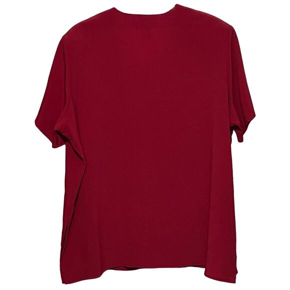 Christie & Jill Women's Rust Button Front Short Sleeve Blouse Size 24W - Picture 2 of 4